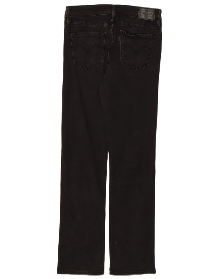 Levi's Womens 314 Shaping Straight Jeans W29 L30 Black Cotton