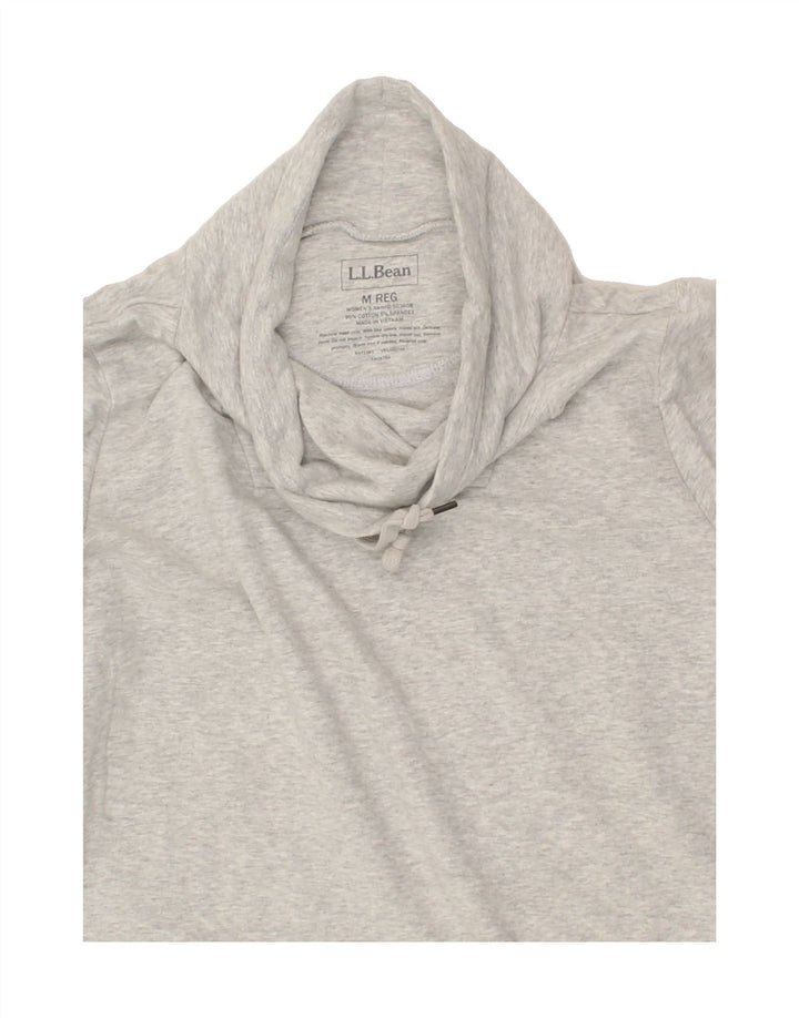 L.L.BEAN Womens Sweatshirt Jumper UK 14 Medium Grey Cotton Vintage L.L.Bean and Second-Hand L.L.Bean from Messina Hembry 