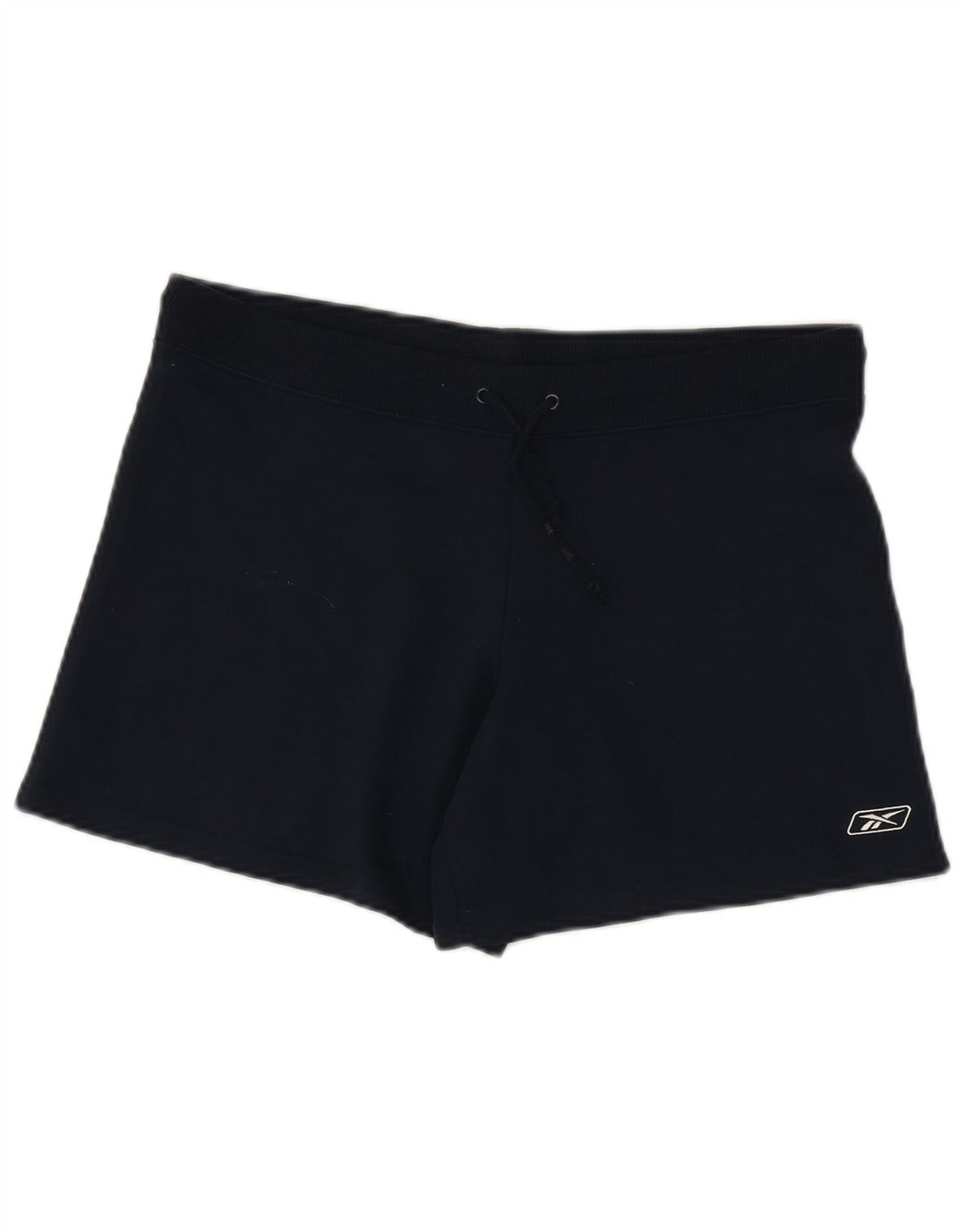 Reebok Womens Sport Shorts UK 12 Medium Navy Blue Cotton