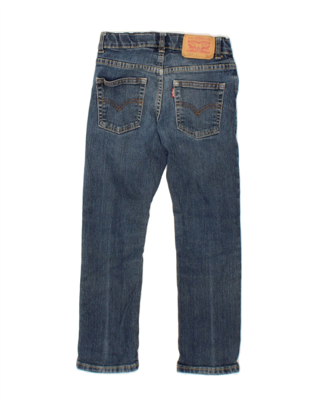 LEVI'S Boys 511 Slim Jeans 6-7 Years W22 L20 Blue Cotton Vintage Levi's and Second-Hand Levi's from Messina Hembry 