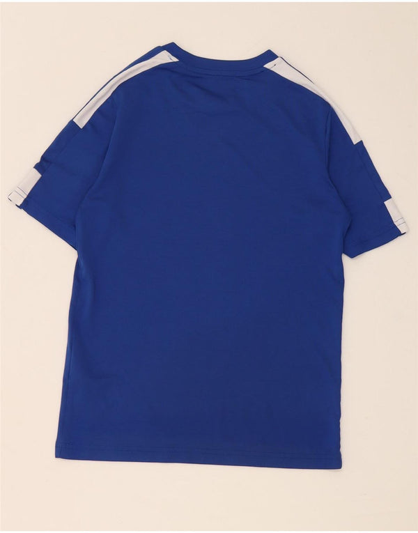 Adidas Boys Aeroready T-Shirt Top 11-12 Years Blue Polyester