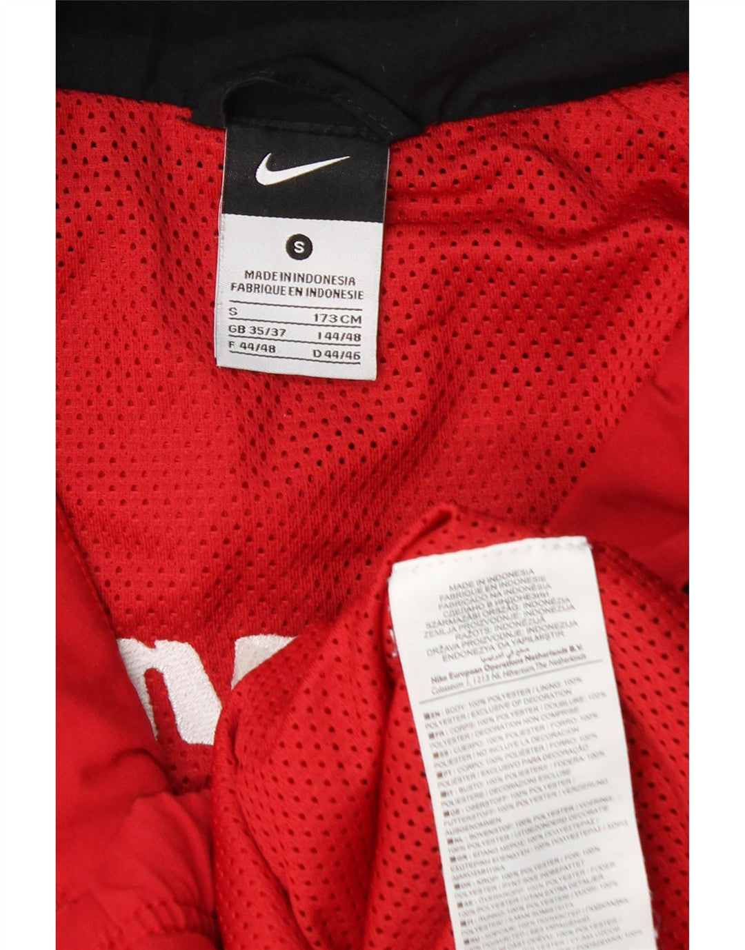 Nike grafisk træningsdragt til mænd, topjakke, lille rød Colourblock Polyester