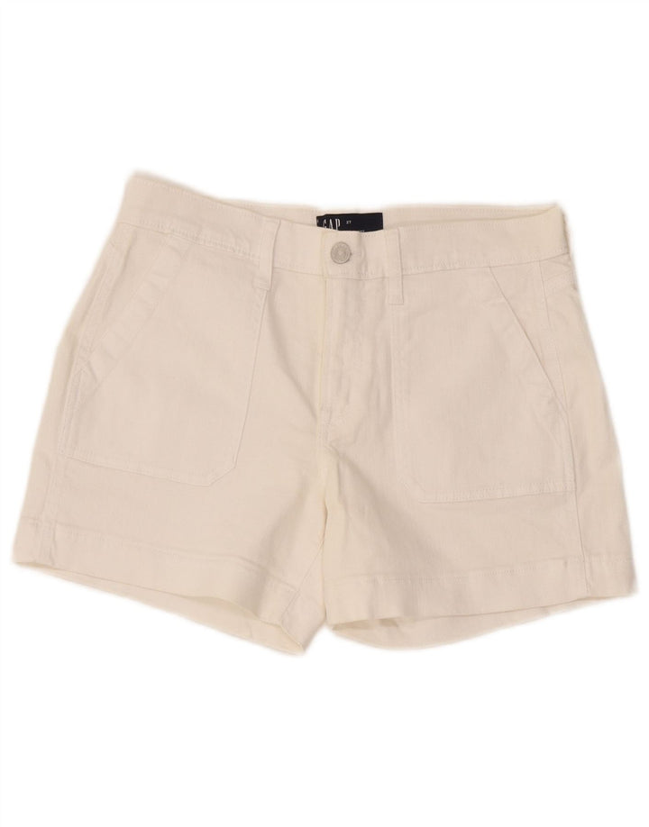 Pantalones cortos vaqueros Gap W27 Small de algodón blanco para mujer