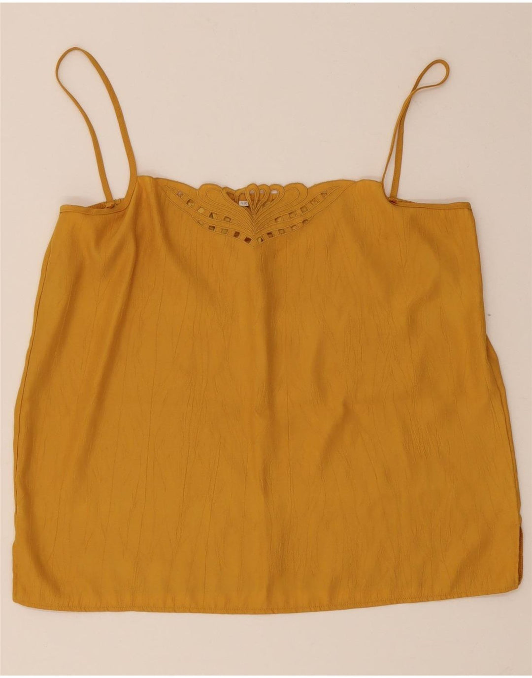 Cami Top Feminino Vintage IT 42 Amarelo Médio