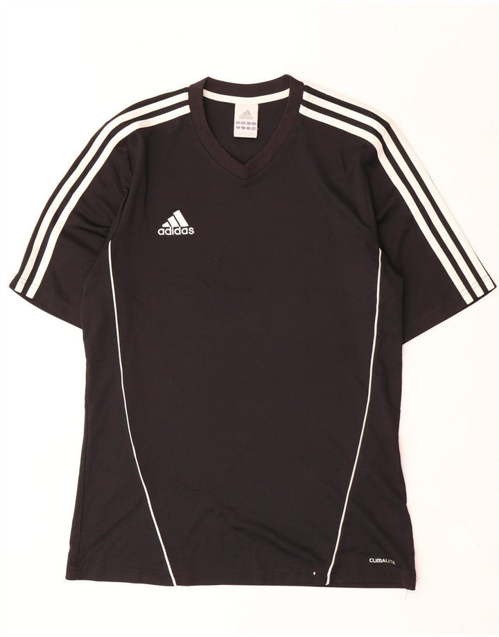 Adidas Mens Climalite T-Shirt Top Medium Black Polyester
