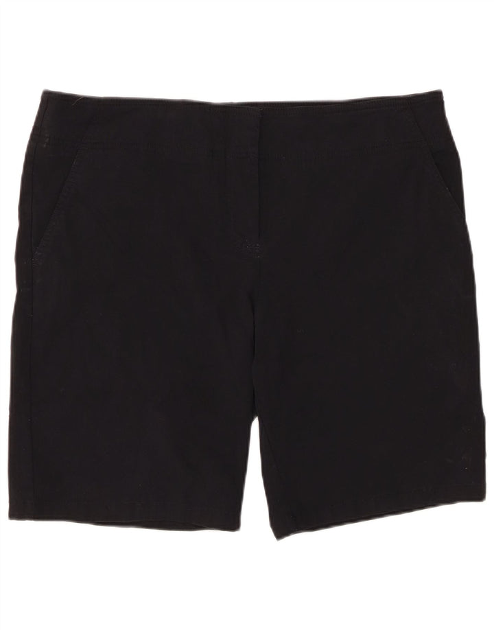 IZOD Chino Shorts til kvinder US 16 2XL W38 Sort Rayon