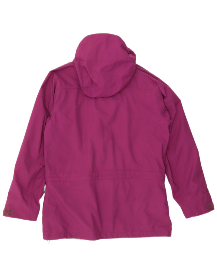 Berghaus Womens Hooded Rain Jacket UK 12 Medium Purple Nylon
