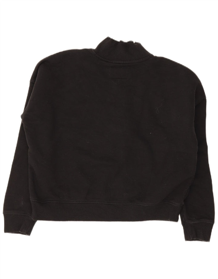 Pulover pentru femei Jack Wills cu grafic supradimensionat UK 12 Medium Negru