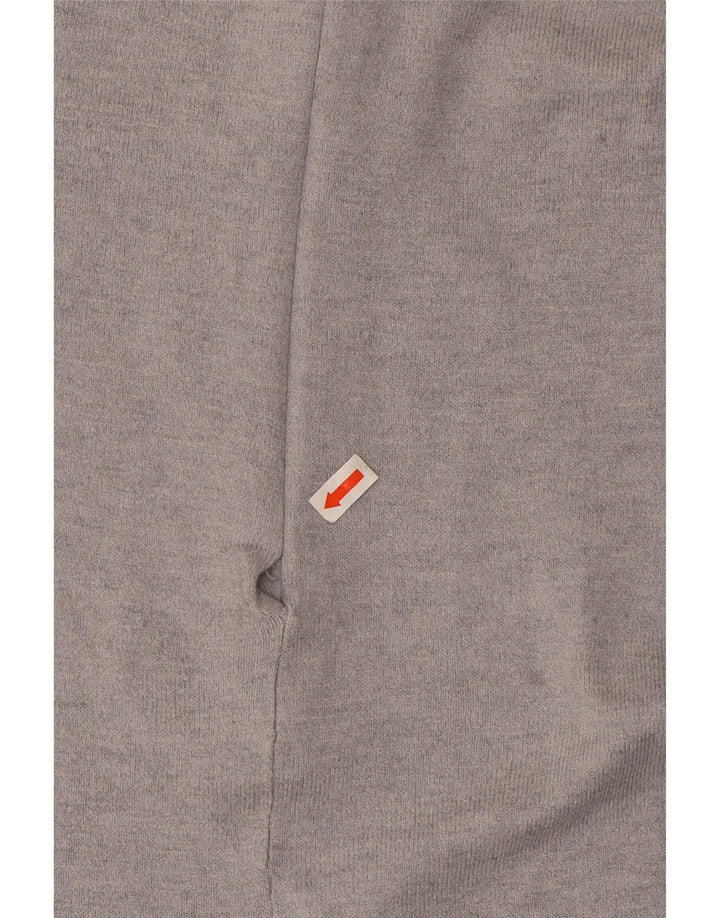 ZARA Womens Long Sleeve Jumpsuit UK 14 Large  Grey Viscose