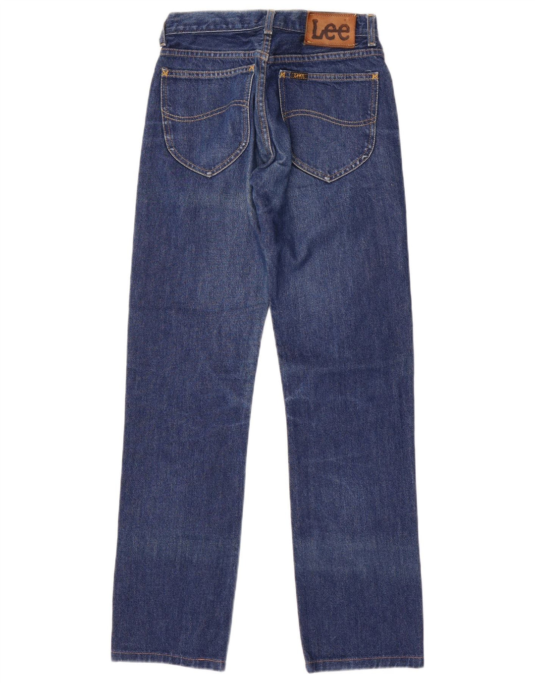 LEE Womens Seattle Straight Jeans W27 L32 Blue Cotton