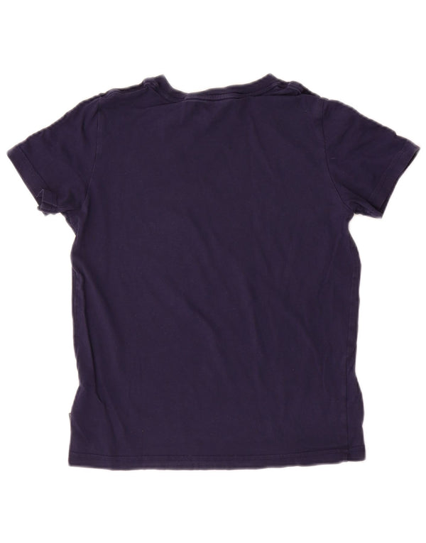 Camiseta Puma Menina Graphic Top 11-12 Anos Azul Marinho Algodão