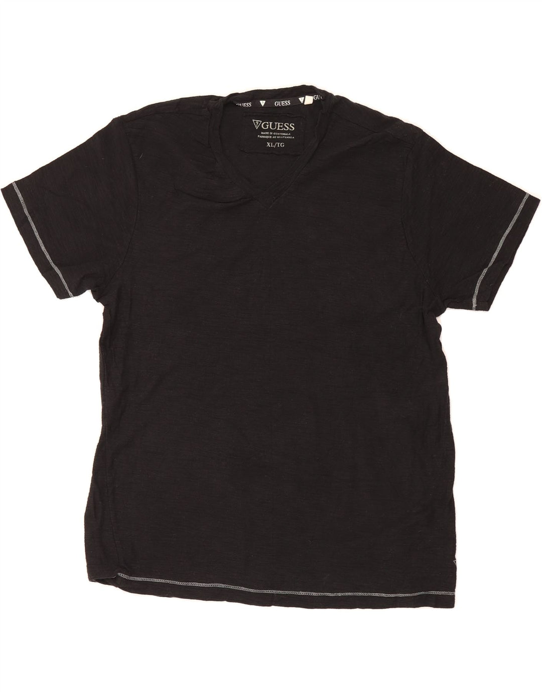 GUESS Mens T-Shirt Top XL Black Cotton Vintage Guess and Second-Hand Guess from Messina Hembry 