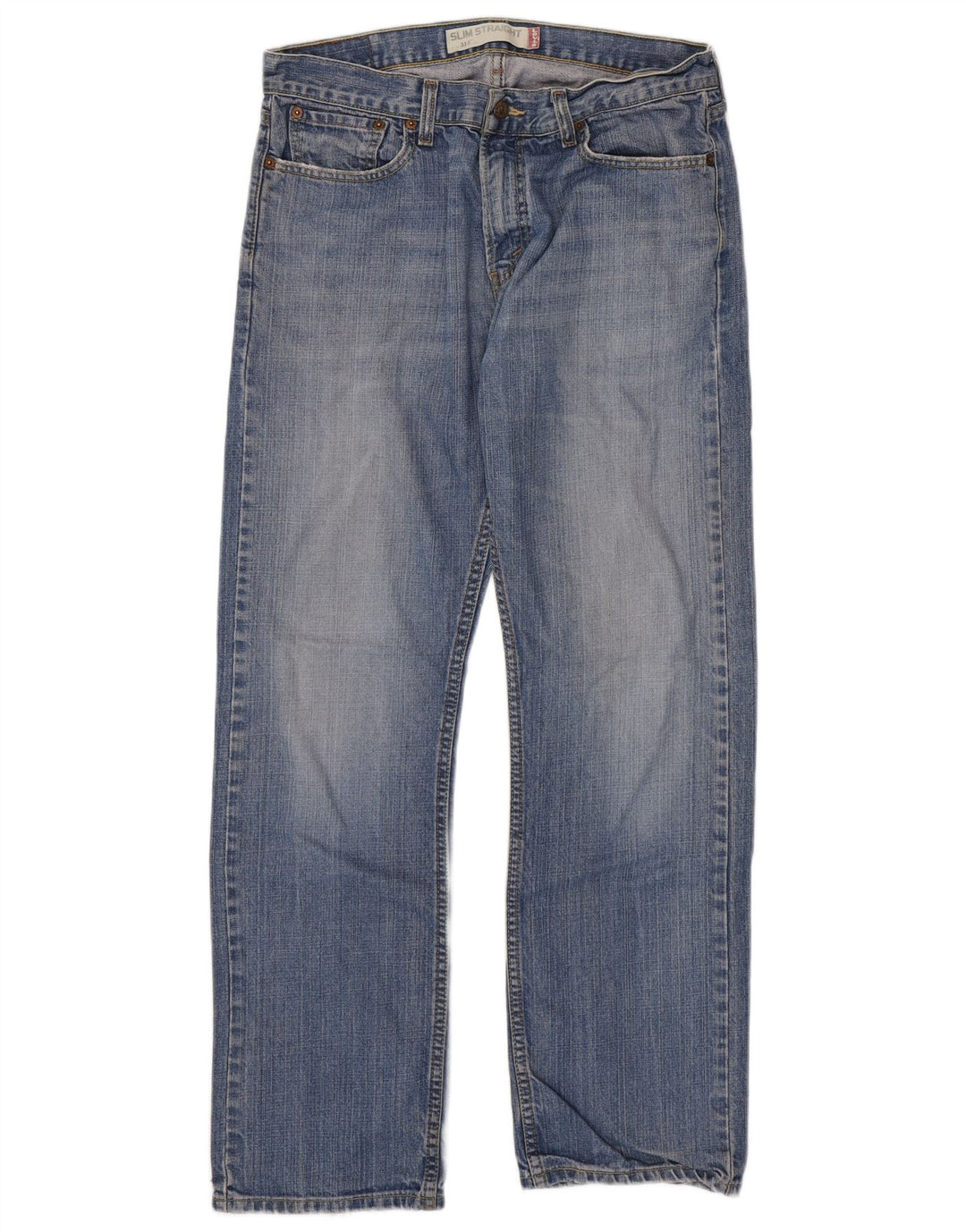 Levi's Mens 514 Slim Straight Jeans W33 L32 Blue Cotton