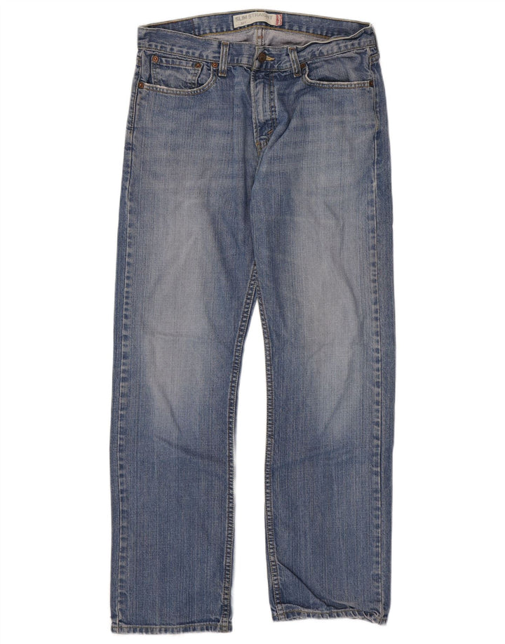 Levi's Mens 514 Slim Straight Jeans W33 L32 Blue Cotton