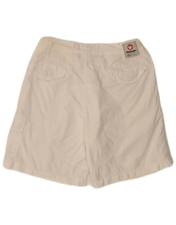 Murphy & Nye Mens Chino Shorts W31 Medium White Cotton
