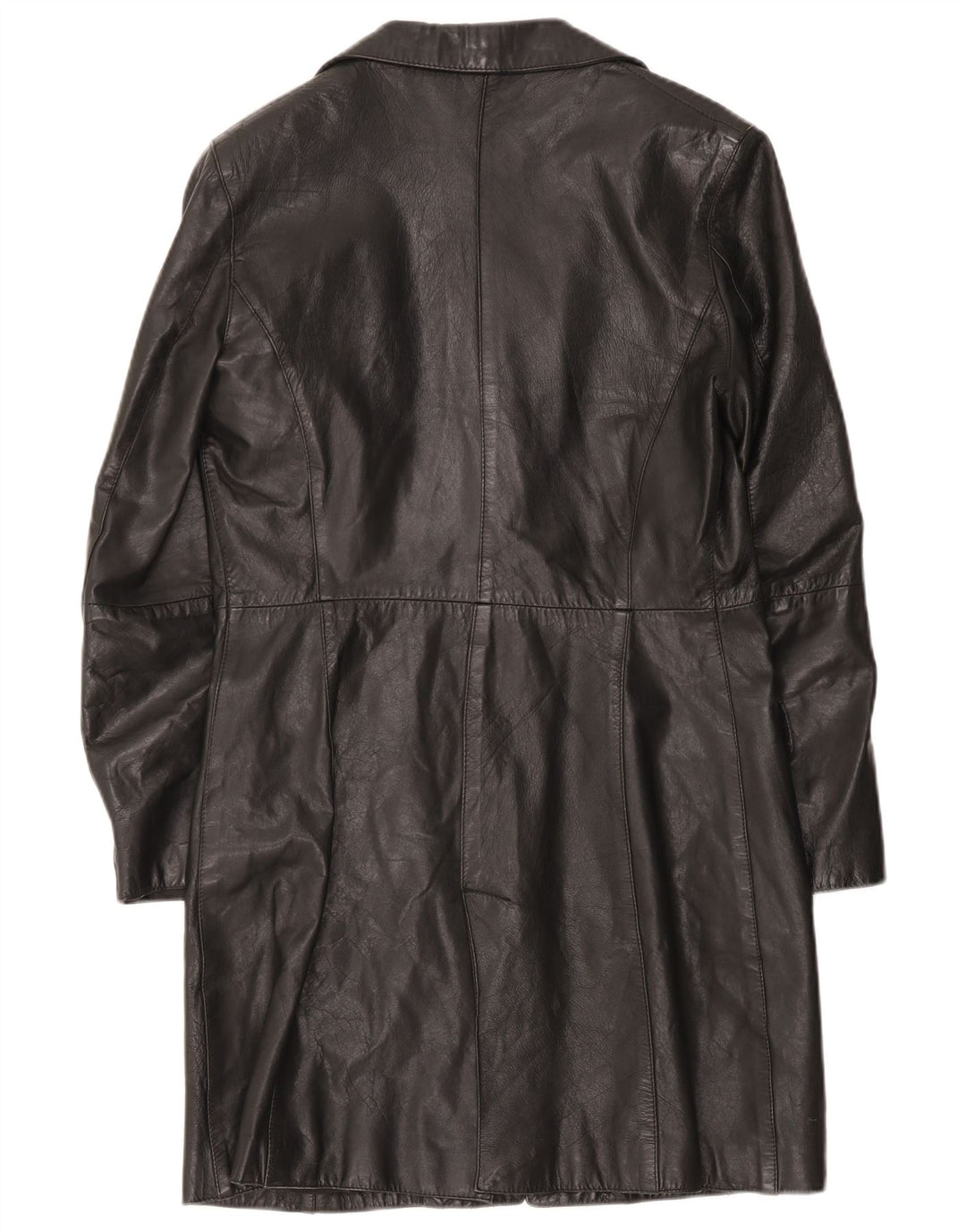 Tenax Womens Leather Coat IT 46 Large Black