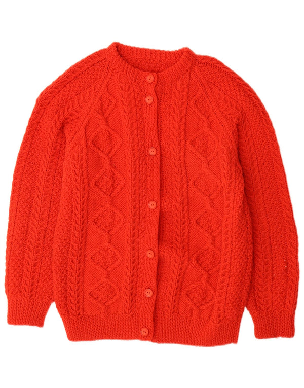 Vintage Womens Jumper Sweater UK 10 Small Red Geometric
