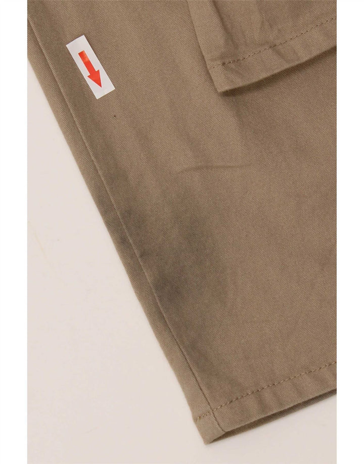 Dickies Womens Bootcut Casual Trousers US 7 Medium W30 L31 Beige Cotton