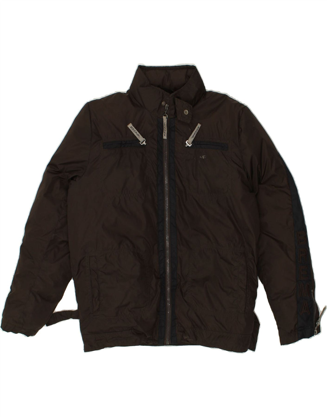 BREMA Boys Padded Jacket 12-13 Years Small Brown Nylon | Vintage Brema | Thrift | Second-Hand Brema | Used Clothing | Messina Hembry 
