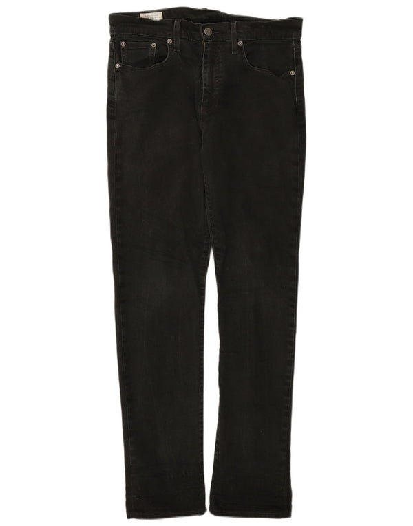 Levi's Slim Jeans til mænd W30 L32 sort bomuld