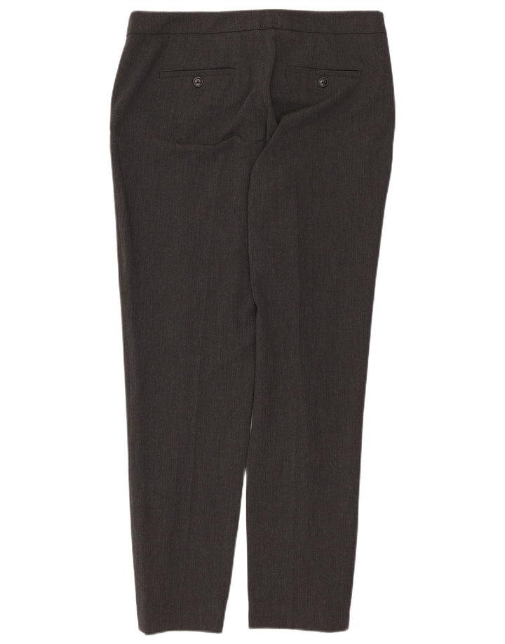 Trussardi Womens Slim Suit Trousers IT 40 Small W30 L27 Grey Polyester