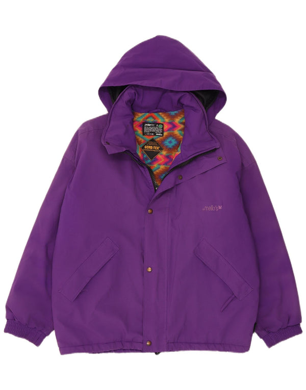 Mello's Herren Gore-Tex Hooded Loose Fit Windjacke UK 34 XS Lila