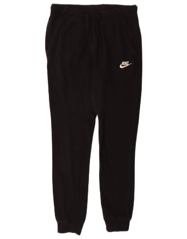 Nike Womens Tracksuit Trousers Joggers UK 6 XS Black Cotton