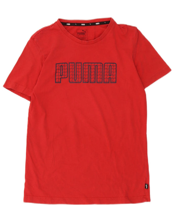 Puma Boys grafikus póló 13-14 éves piros felső