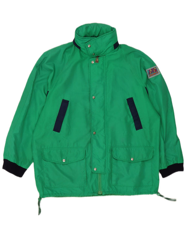 Jaqueta de chuva feminina com capuz Dolomite UK 44 2XL poliéster colorblock verde