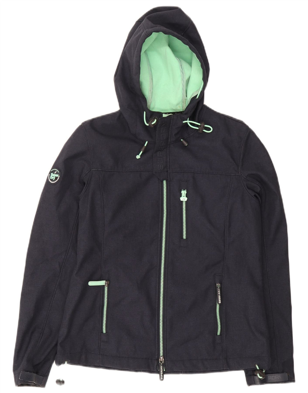 Giacca a vento con cappuccio Windtrekker da uomo Superdry UK 38 medio blu navy