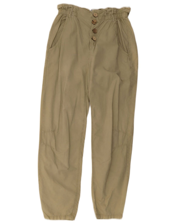 Pantaloni chino affusolati da donna Zara EU 34 2XS W24 L28 Cachi