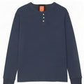 Superdry Mens Top Long Sleeve Medium Navy Blue Cotton