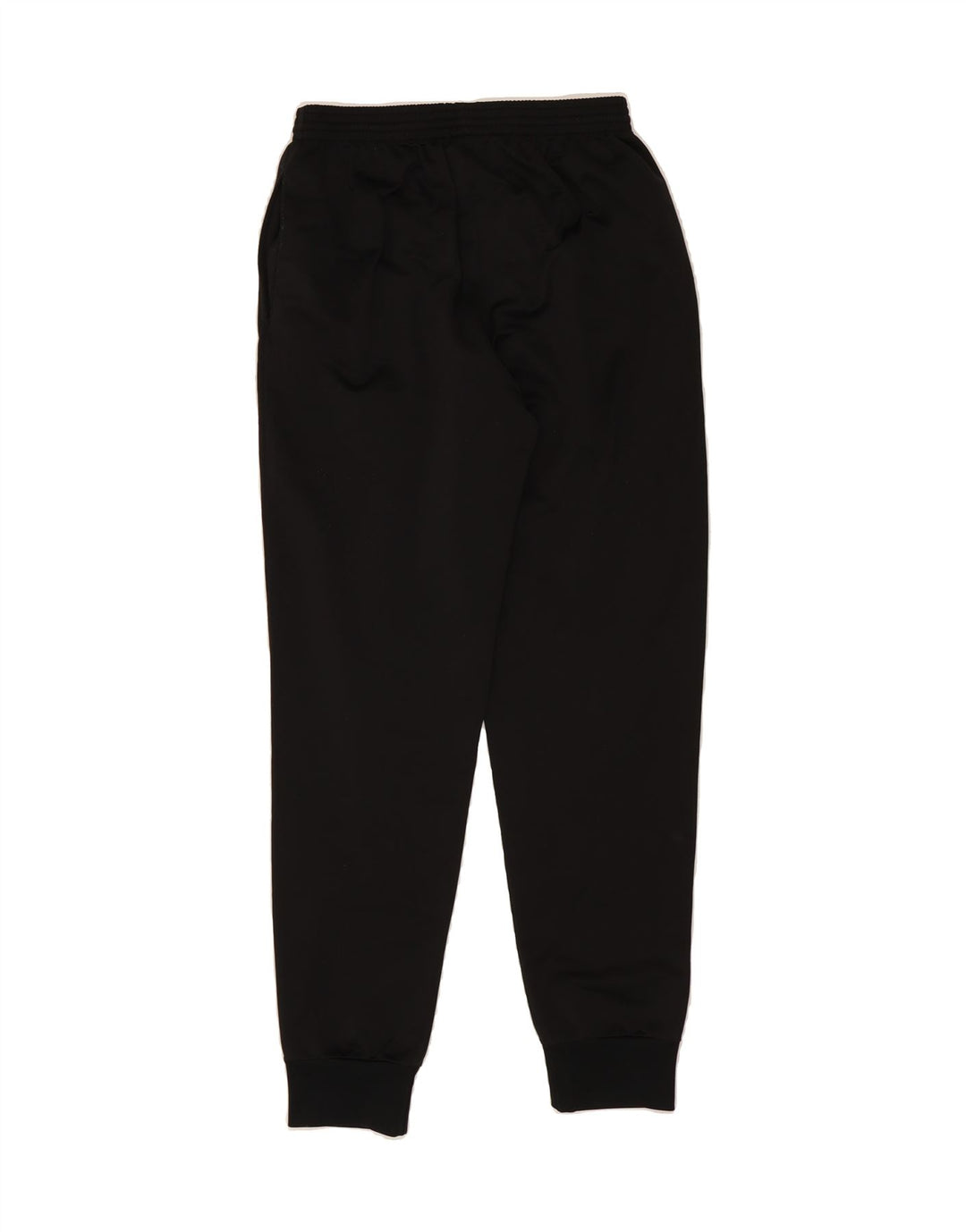 VINTAGE Mens Graphic Tracksuit Trousers Joggers Medium Black Polyester Vintage Vintage and Second-Hand Vintage from Messina Hembry 
