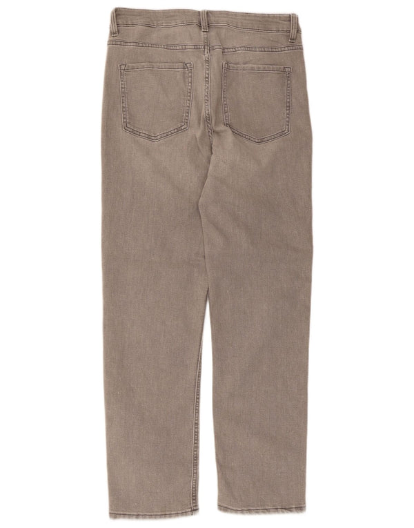 Marks & Spencer Dame The Sienna Straight Jeans UK 12 Medium W30 L27 Grå