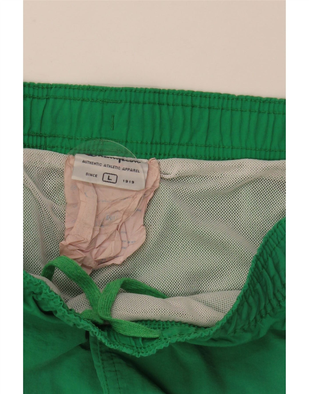 Champion Herre grafiske svømmeshorts Large Green Colourblock Polyester