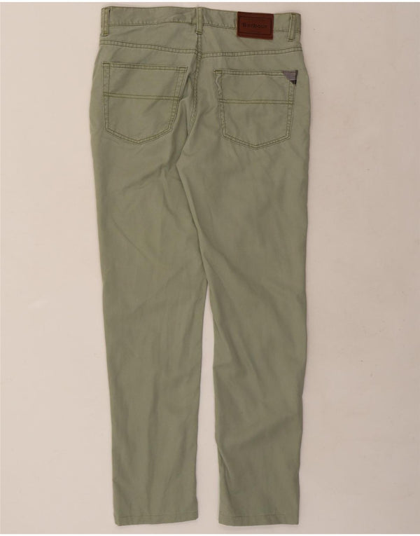Barbour Mens Slim Casual Pantalones W34 L31 Verde