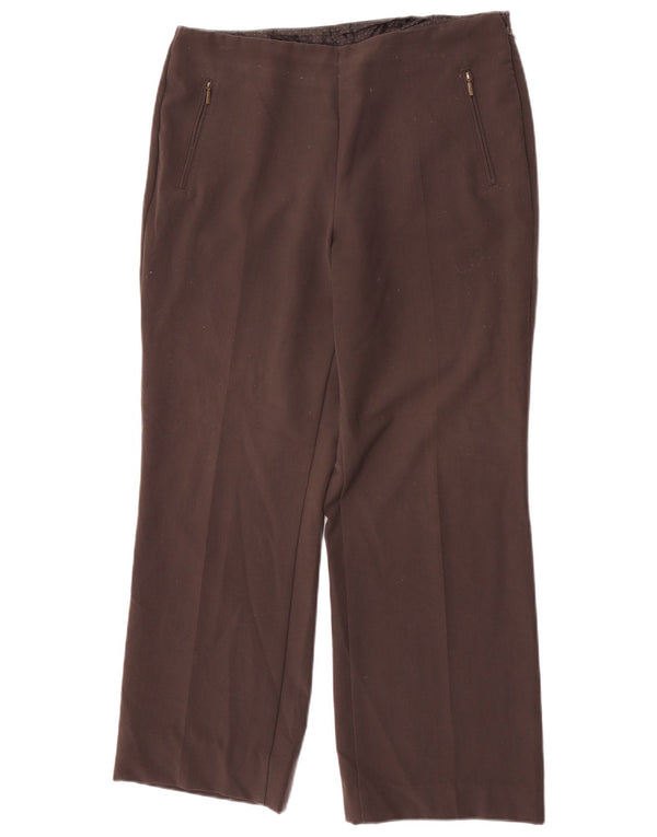 Marks & Spencer Damen Gerade Freizeithose UK 14 Large W32 L28 Braun
