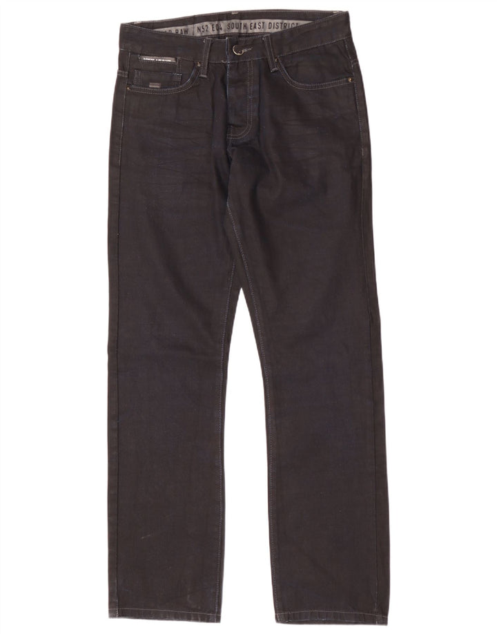 G-STAR Mens Straight Jeans W31 L34 Black Cotton