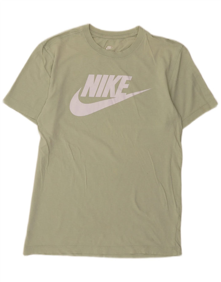 Nike Mens Graphic T-Shirt Top Small Green Cotton