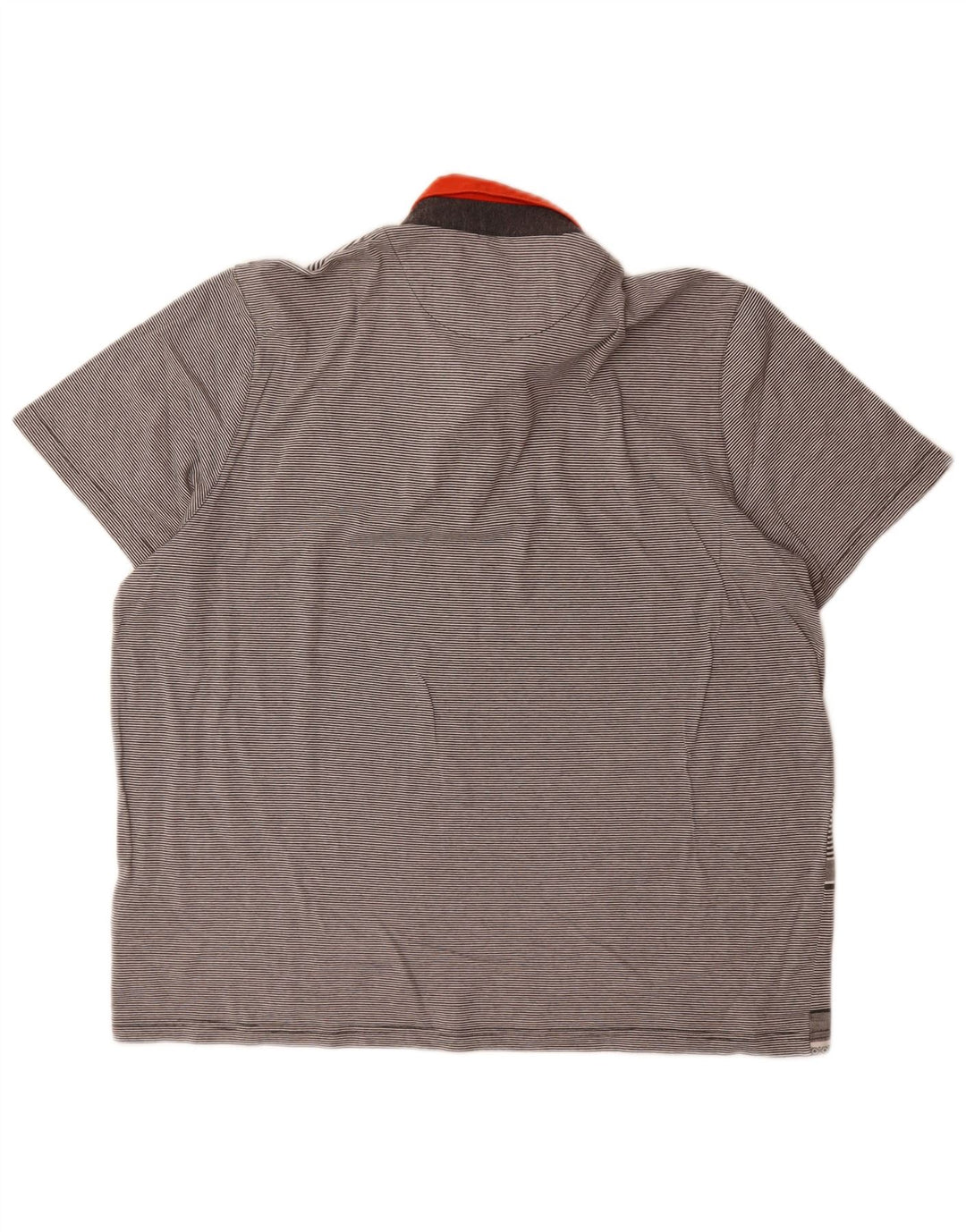 Ted Baker Mens Polo Shirt Size 6 2XL Grey Striped Cotton