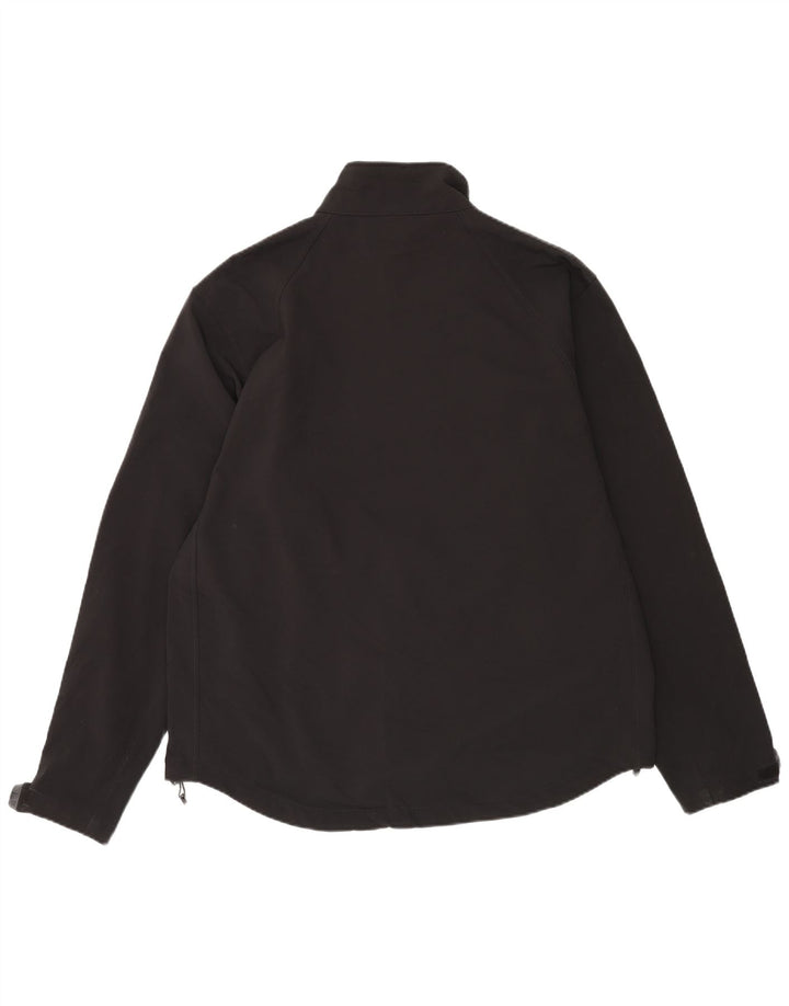 RUSSELL ATHLETIC Mens Zip Windbreaker Jacket UK 42 XL Black Polyester