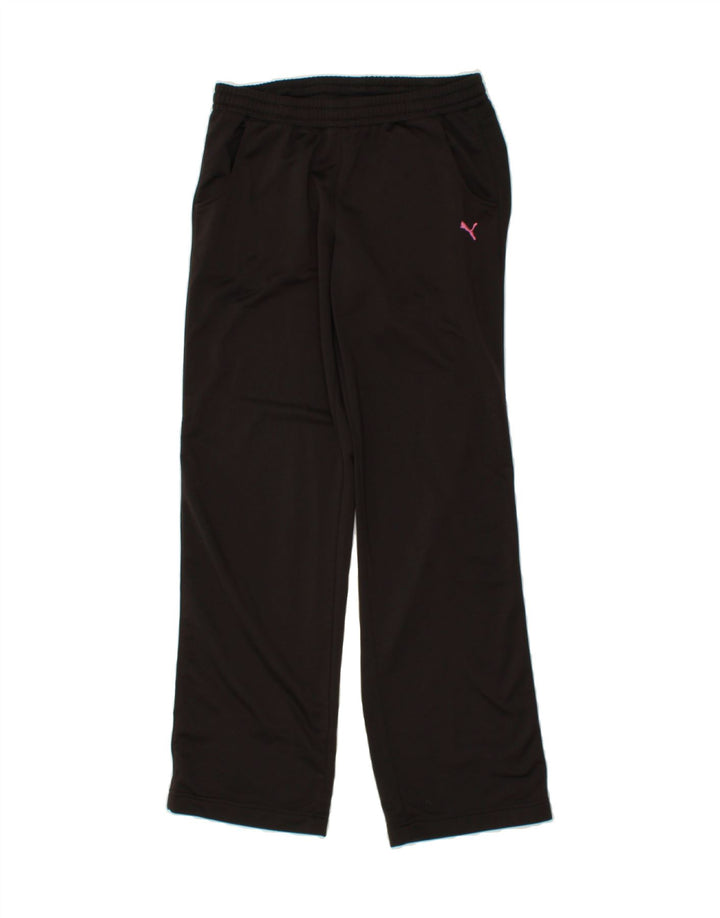 PUMA Womens Tracksuit Trousers UK 12 Medium Black Polyester Vintage Puma and Second-Hand Puma from Messina Hembry 