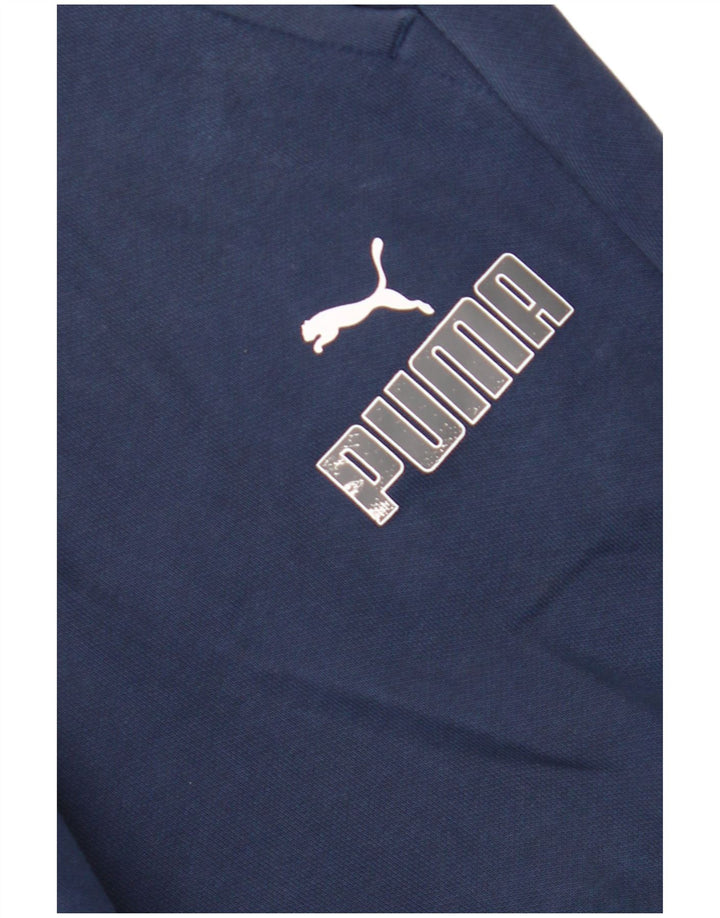 Puma Herre grafisk træningsdragt Bukser Joggers Medium Navy Blue