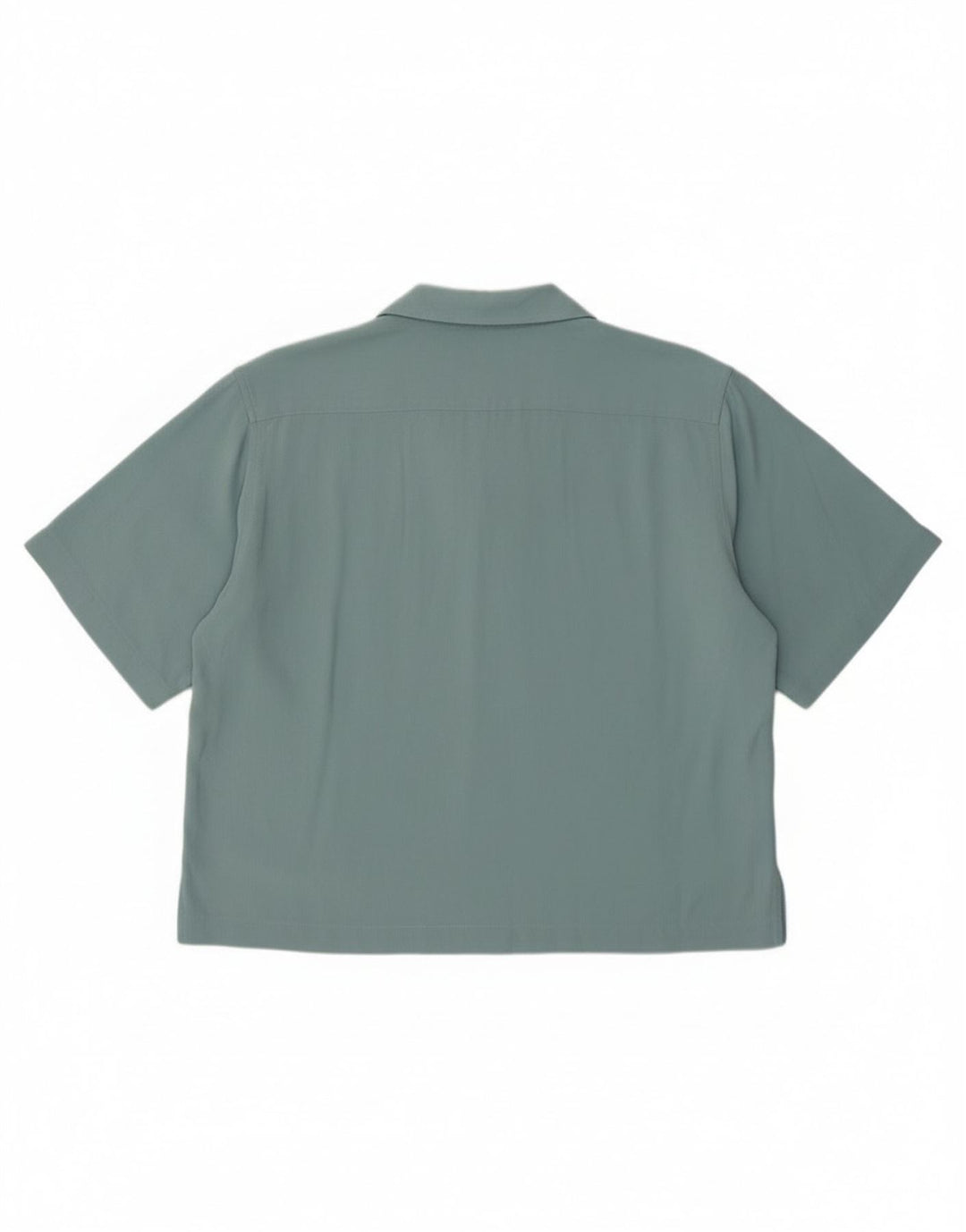 Tommy Bahama Damen Kurzarmhemd UK 12 Mitteltürkis mit Fischgrätenmuster