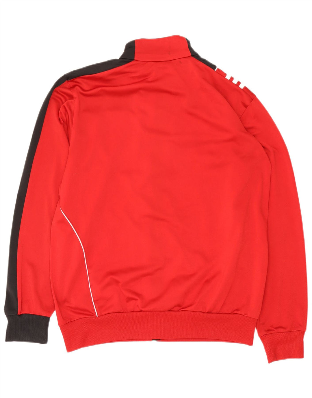 Adidas Træningsdragt til mænd Topjakke UK 38/40 Medium Rød Colourblock Polyester