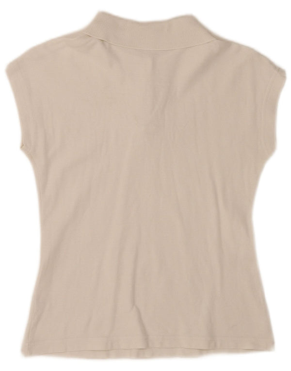 Fila Womens Sleeveless Polo shirt IT 42 Medium White