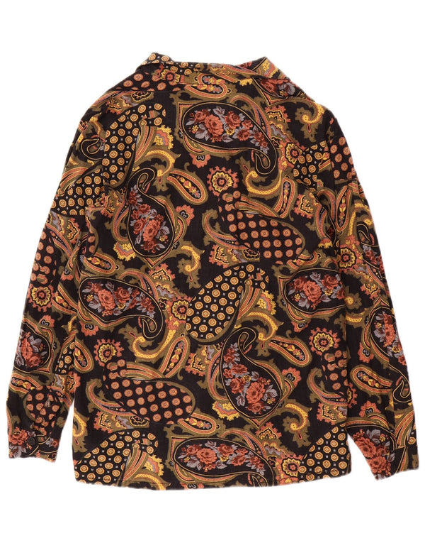 Blusa feminina vintage IT 44 média paisley multicolorida