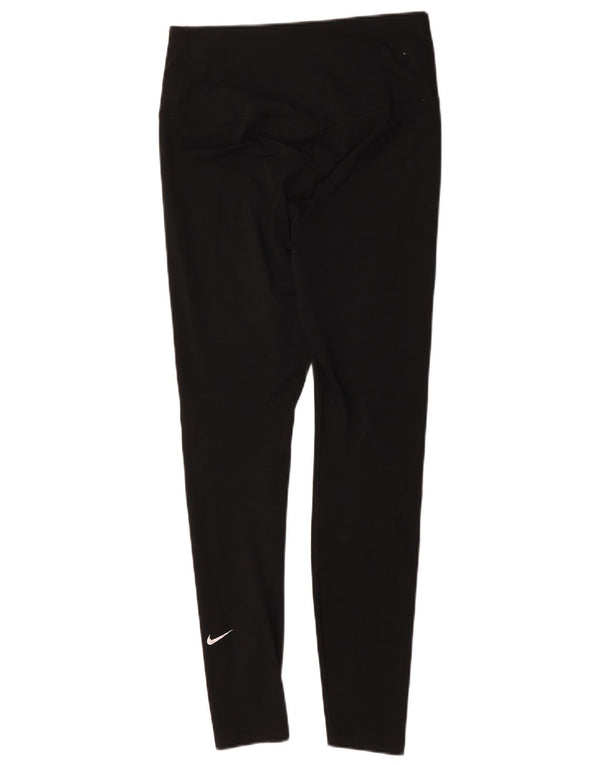 Nike Dame Leggings UK 12 Medium Sort Polyester