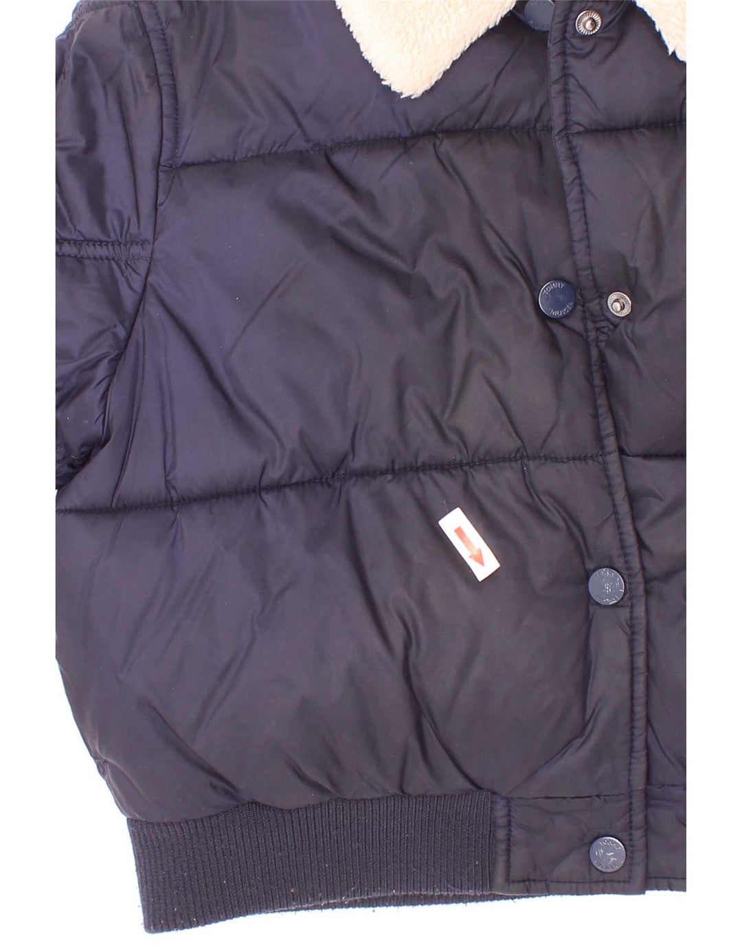 Tommy Hilfiger Pige Polstret Jakke 7-8 År Navy Blue Polyester