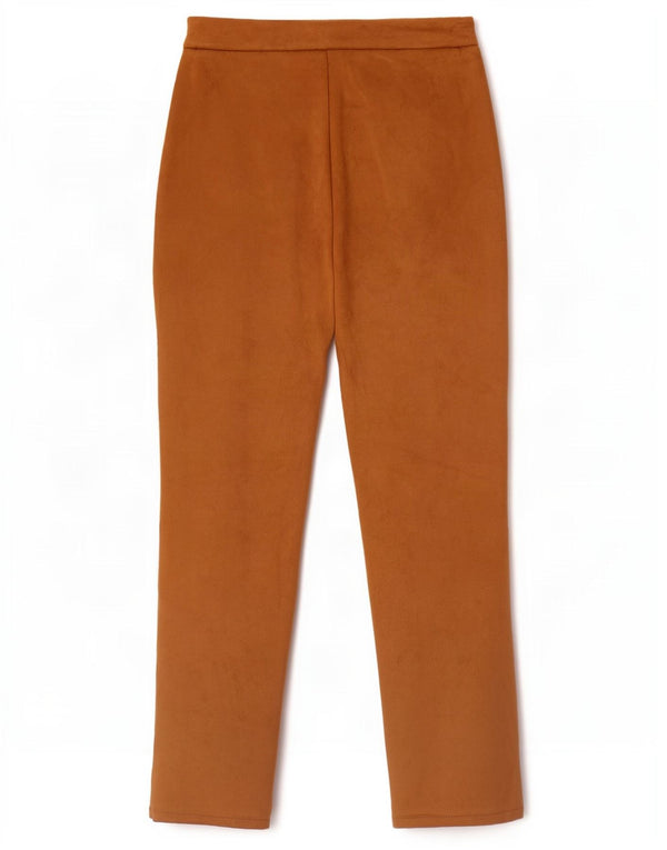 Женские повседневные узкие брюки Zara, большие W32 L29, коричневые